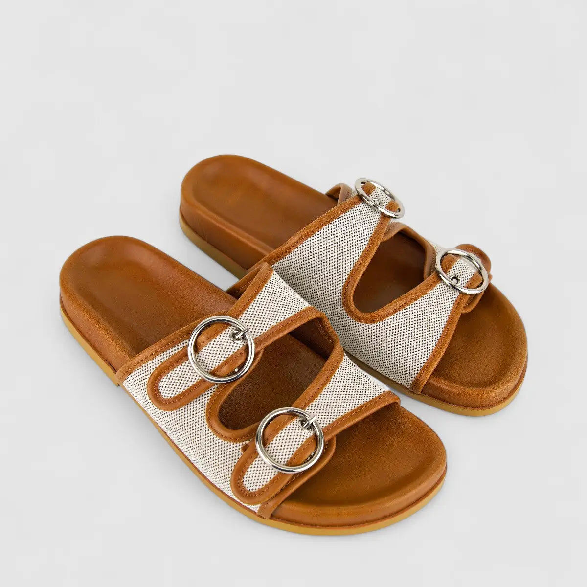 Bulbul Ladies Comfort Sandal CAR-006 Brown