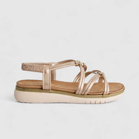 Bulbul Ladies Comfort Sandal Champagne HAR073