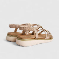 Bulbul Ladies Comfort Sandal Champagne HAR073