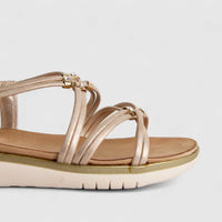 Bulbul Ladies Comfort Sandal Champagne HAR073