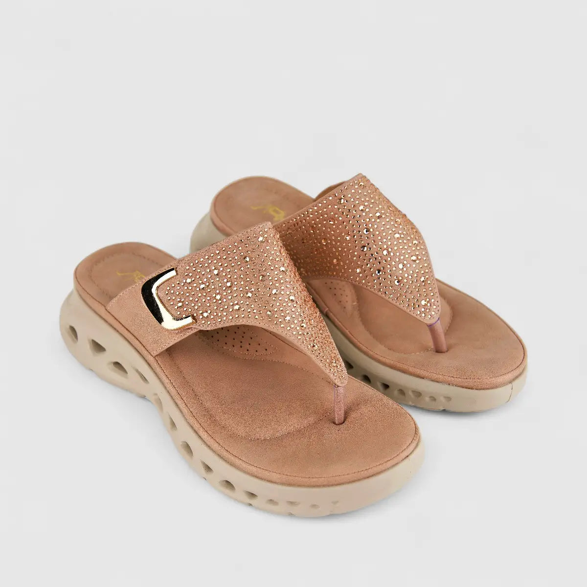 Bulbul Ladies Comfort Sandal HAR027 Pink