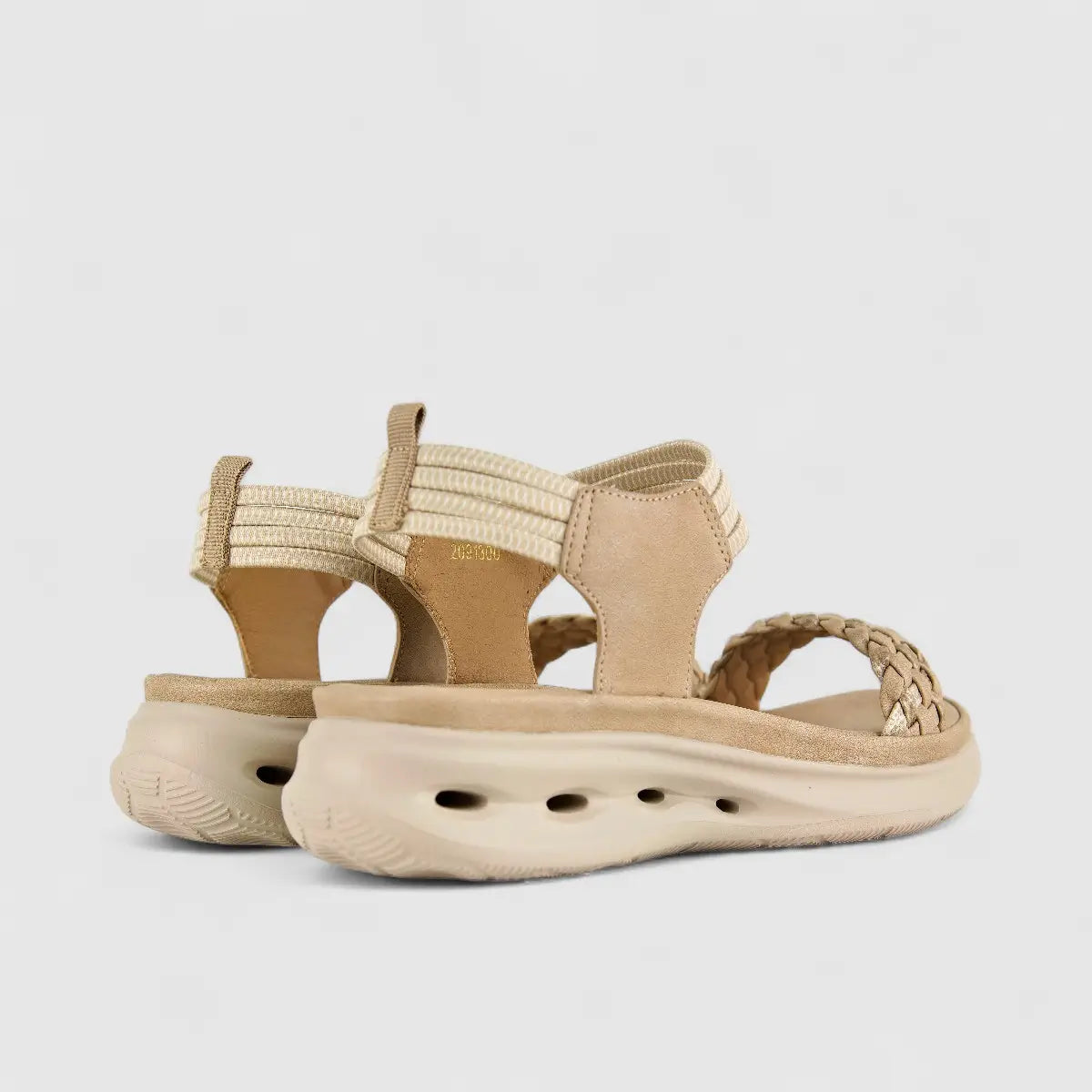 Bulbul Ladies Comfort Sandal HAR028 Beige