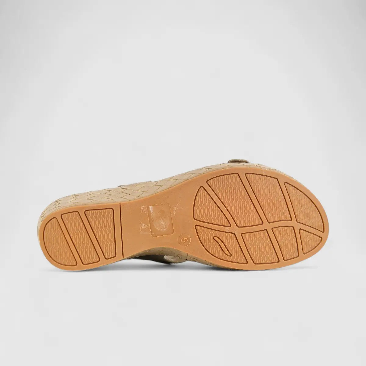 Bulbul Ladies Comfort Sandal HAR050 Beige