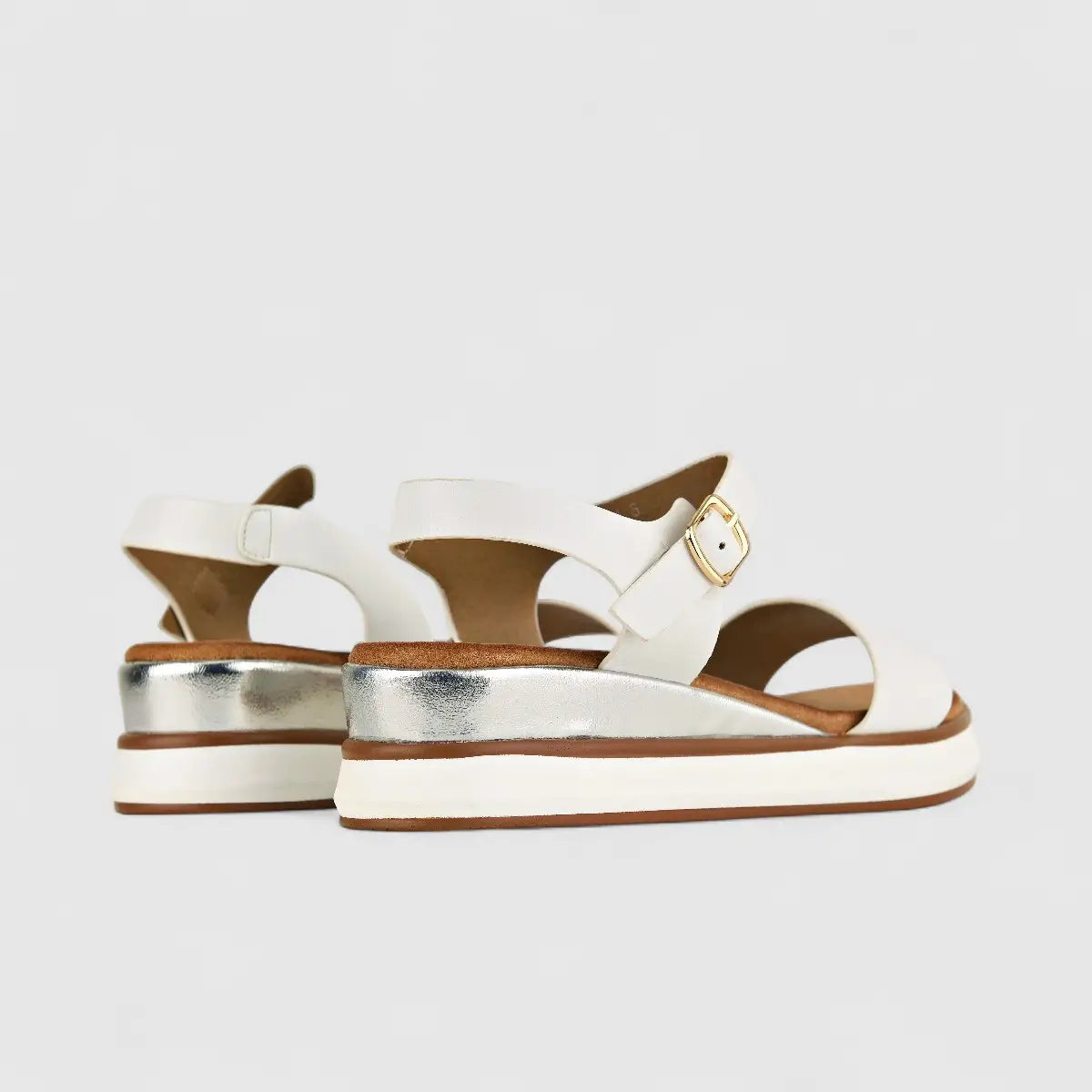 Bulbul Ladies Comfort Sandal HAR051 White