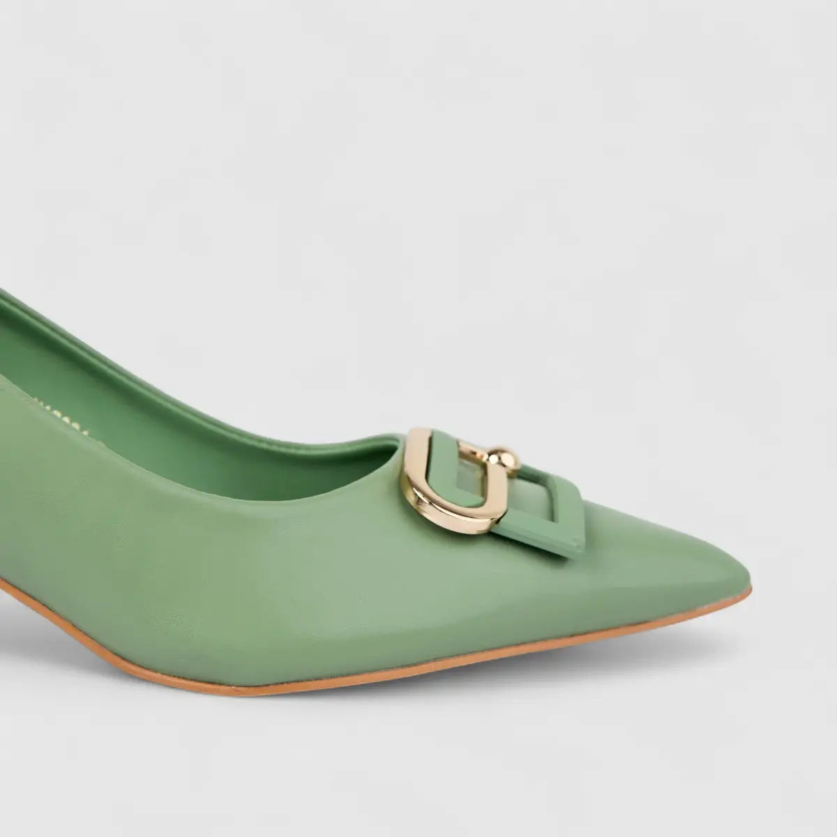 Bulbul Ladies Dress Court Shoe Green HAR084