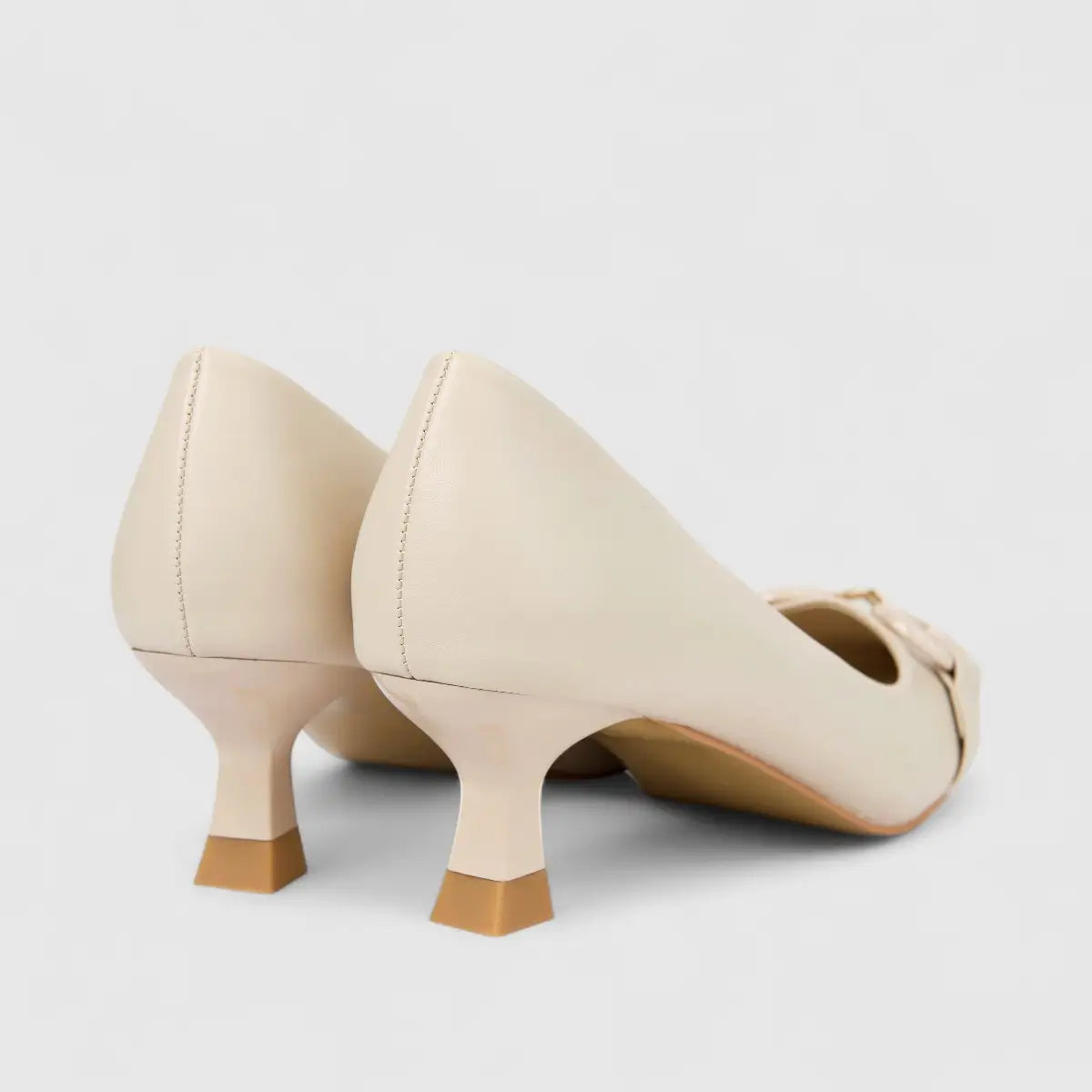 Bulbul Ladies Dress Court Shoe Light Beige HAR081