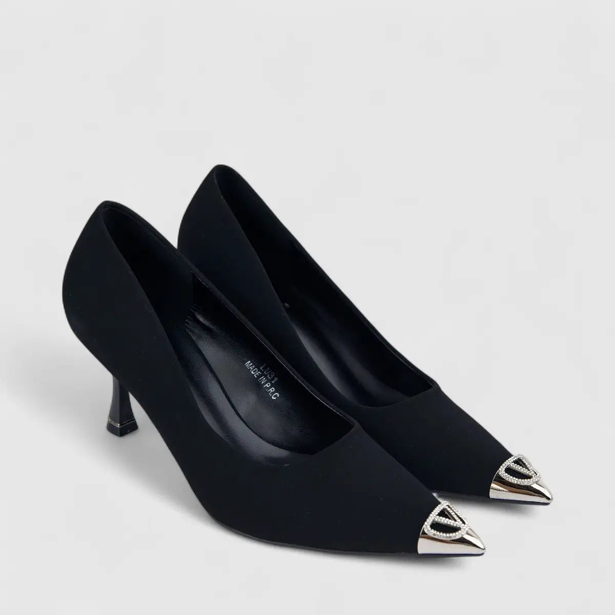 Bulbul Ladies Dress Court Shoe LU031 Black