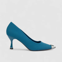 Bulbul Ladies Dress Court Shoe LU031 Blue