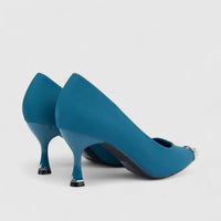 Bulbul Ladies Dress Court Shoe LU031 Blue