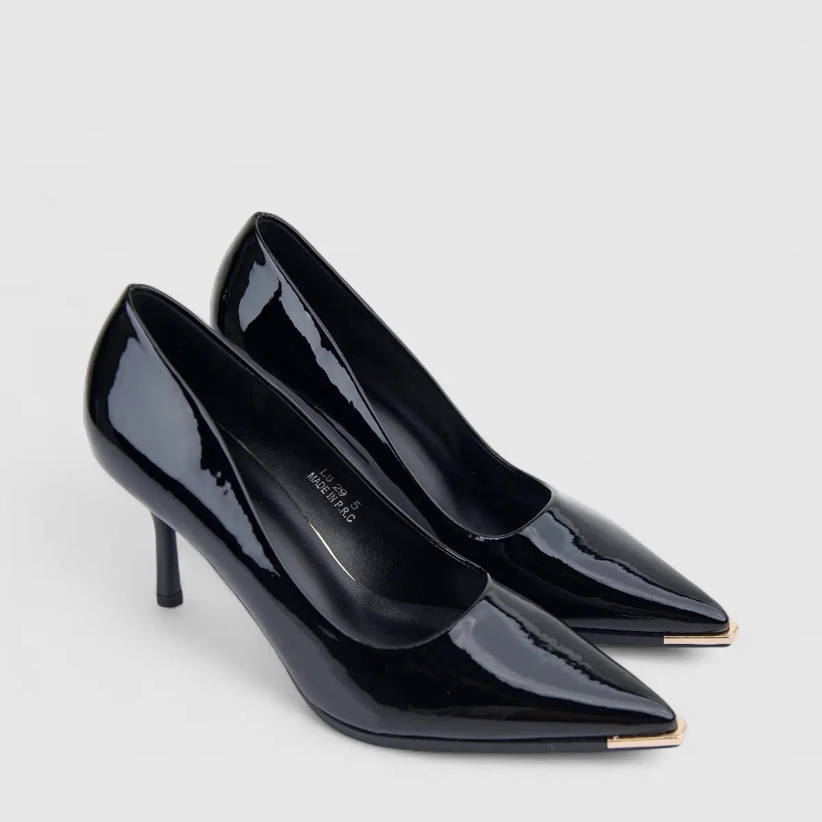 Bulbul Ladies Dress Court Shoe LU029 Black