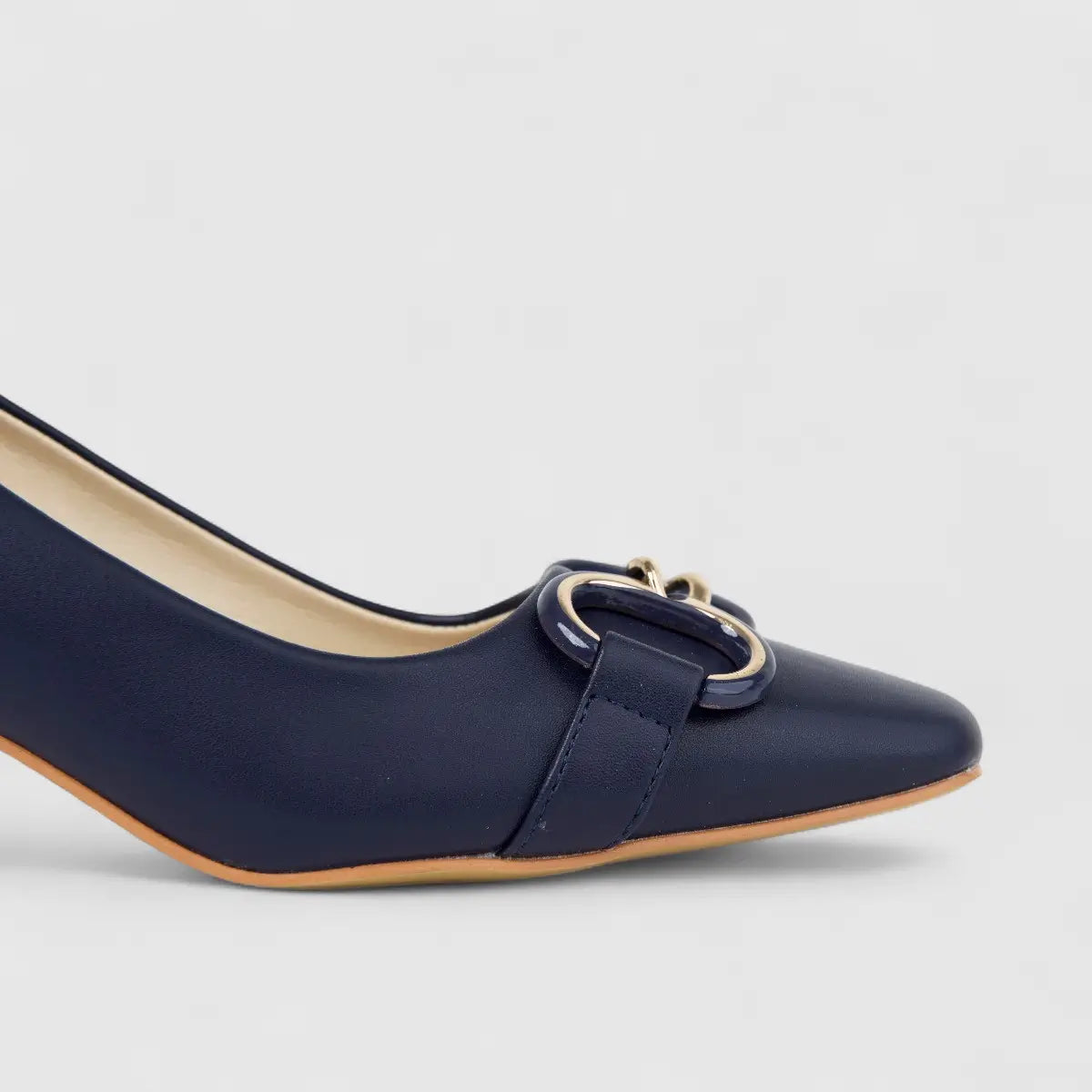 Bulbul Ladies Dress Court Shoe Navy HAR081