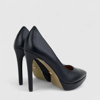Bulbul Ladies Dress Stiletto Court Shoe Black CAR26-24