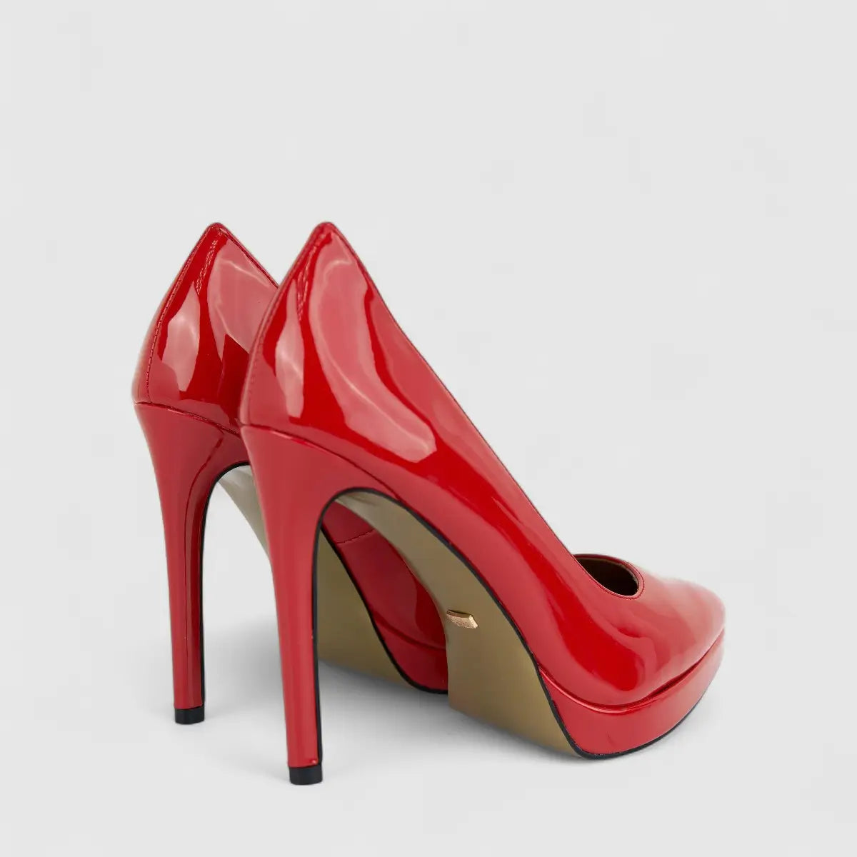 Bulbul Ladies Dress Stiletto Court Shoe Red CAR26-24