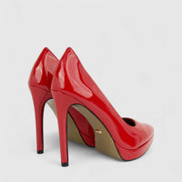 Bulbul Ladies Dress Stiletto Court Shoe Red CAR26-24