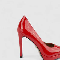 Bulbul Ladies Dress Stiletto Court Shoe Red CAR26-24