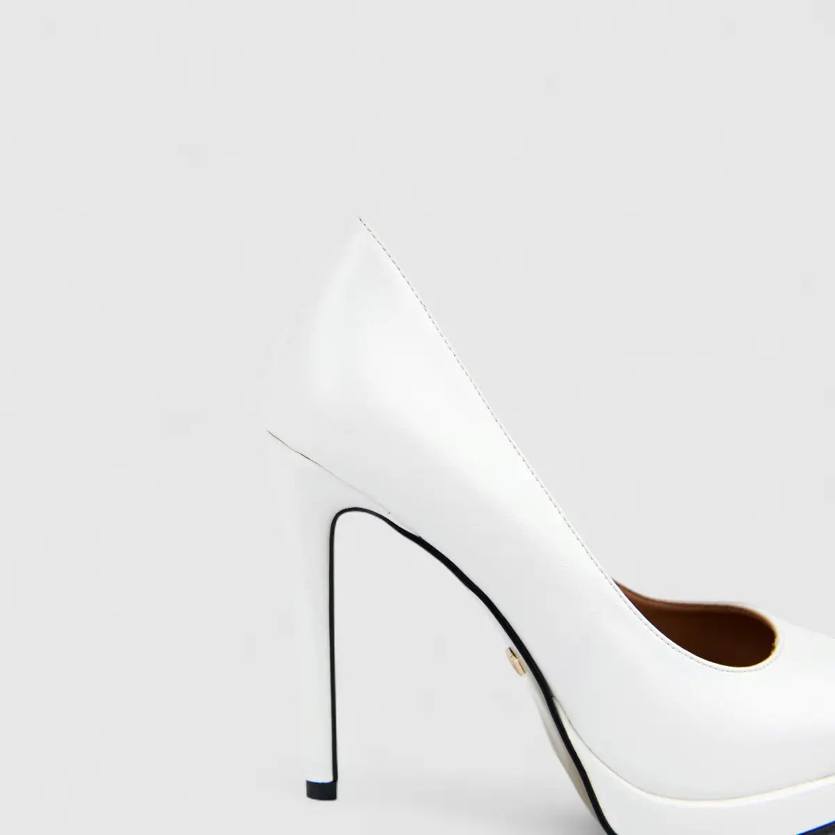 Bulbul Ladies Dress Stiletto Court Shoe White CAR26-24
