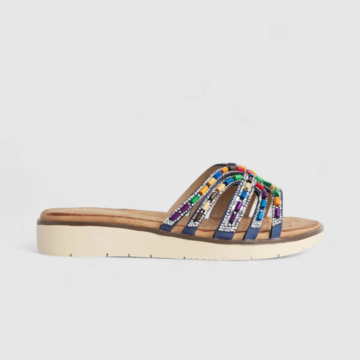 Bulbul Ladies Ethnic Comfort Sandal Blue HAR058