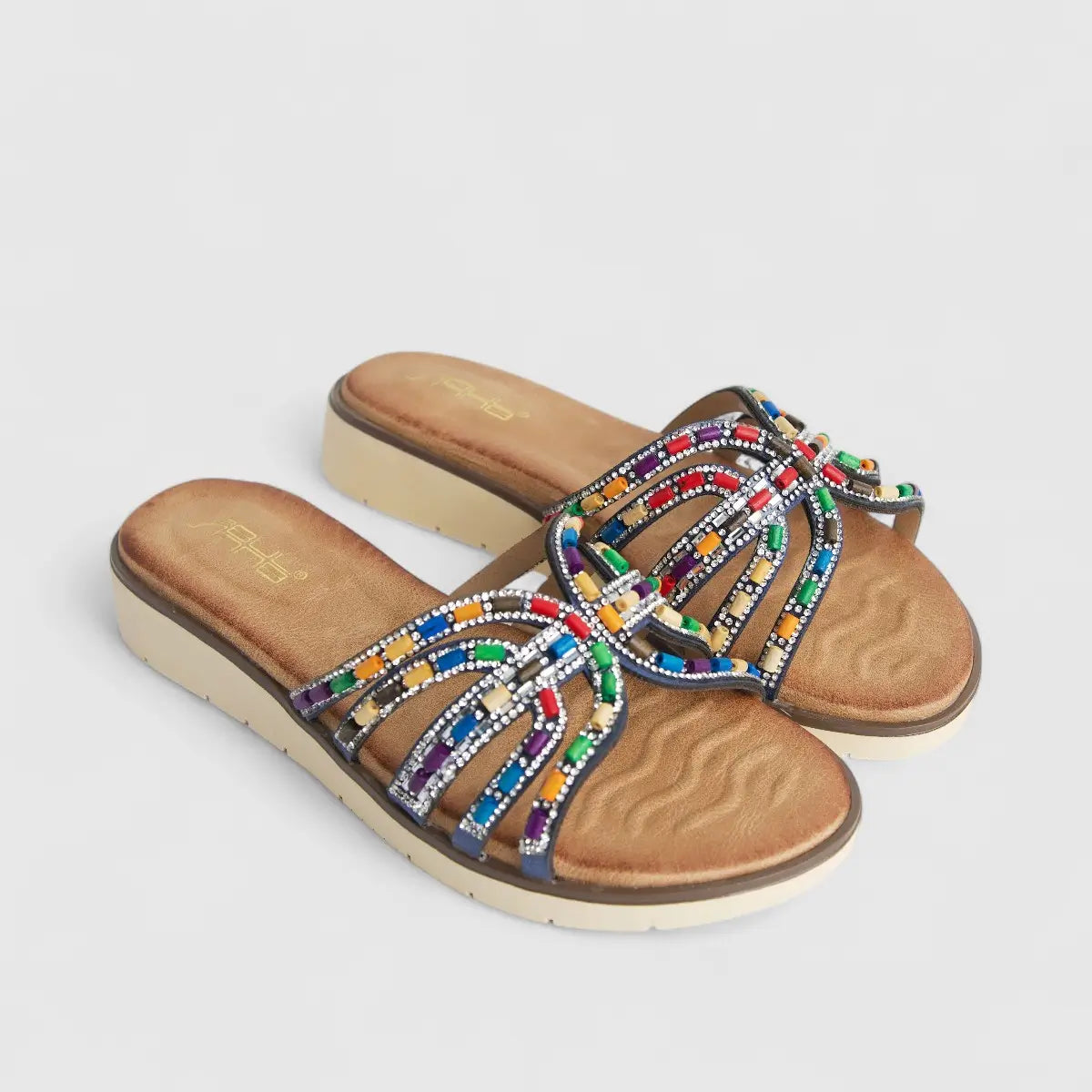Bulbul Ladies Ethnic Comfort Sandal Blue HAR058