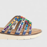 Bulbul Ladies Ethnic Comfort Sandal Blue HAR058