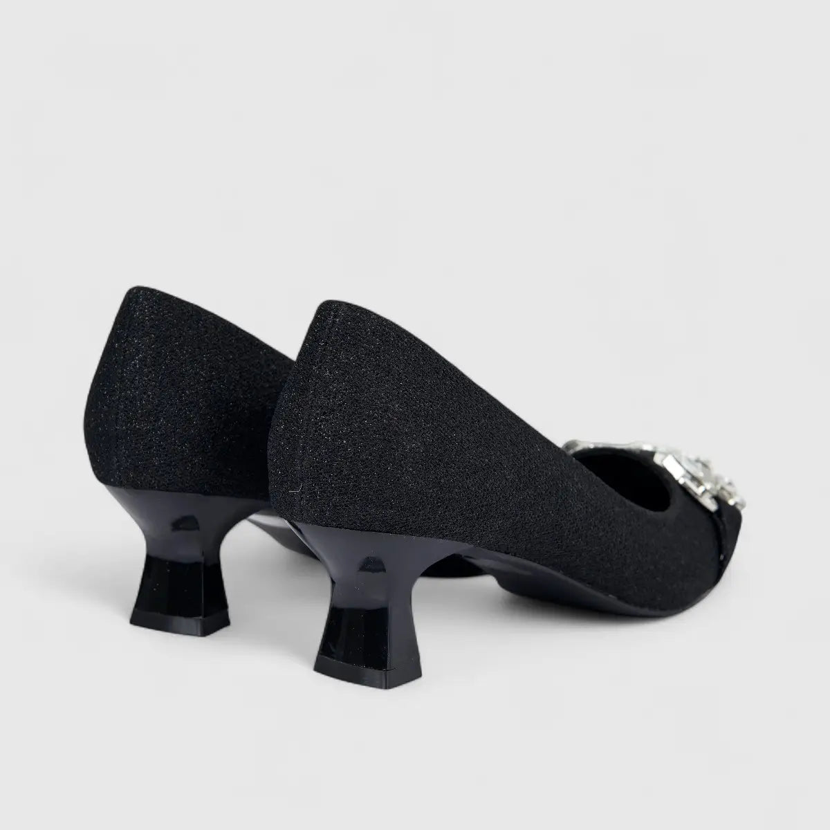 Bulbul Ladies Evening Court Shoe Black HAR082