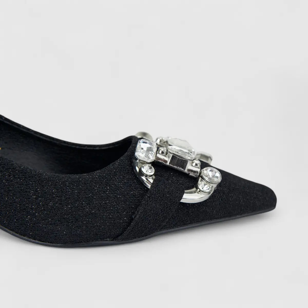 Bulbul Ladies Evening Court Shoe Black HAR082