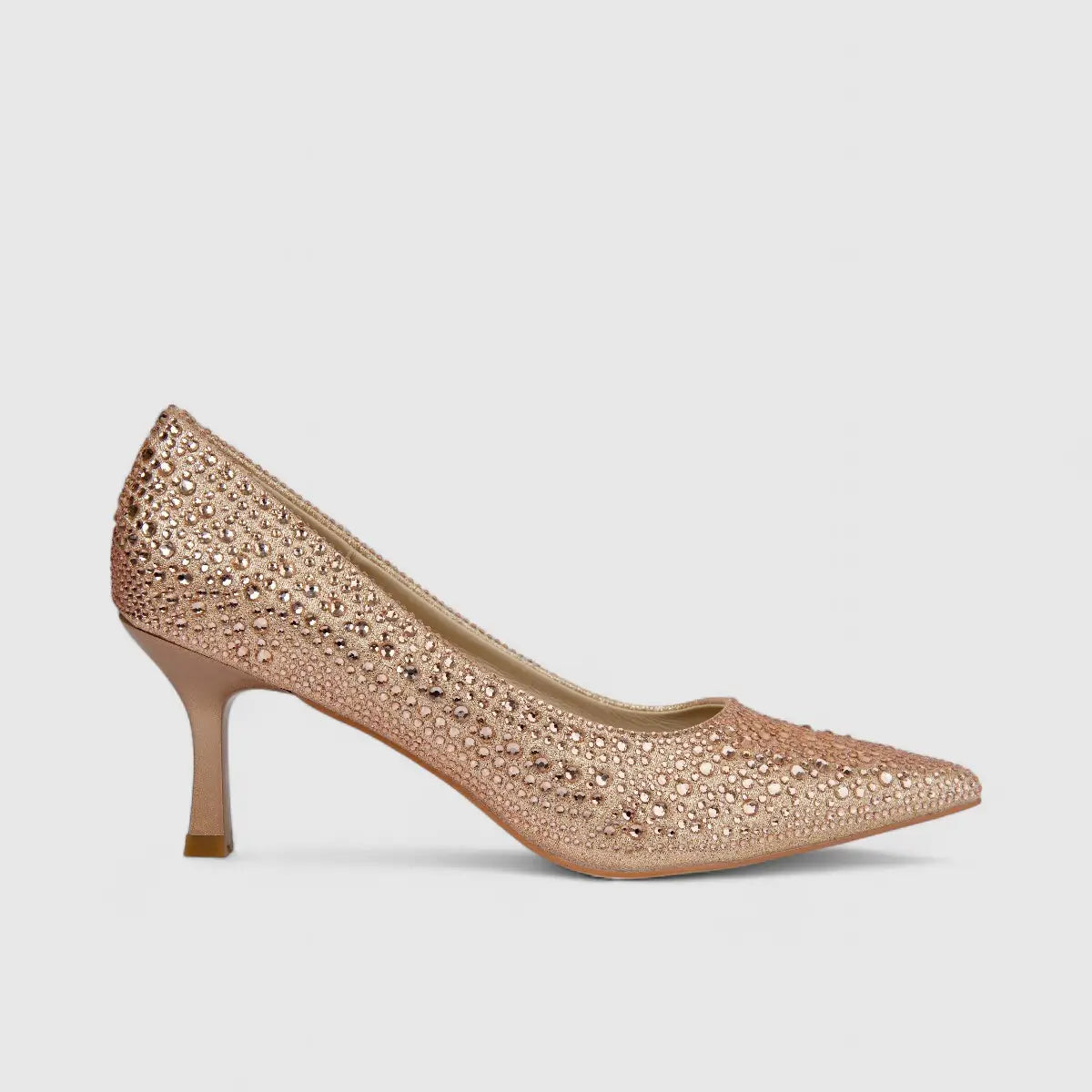 Bulbul Ladies Evening Court Shoe Champagne HAR087