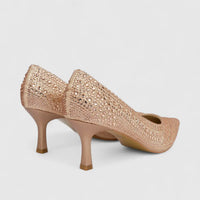 Bulbul Ladies Evening Court Shoe Champagne HAR087