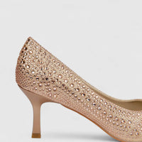 Bulbul Ladies Evening Court Shoe Champagne HAR087