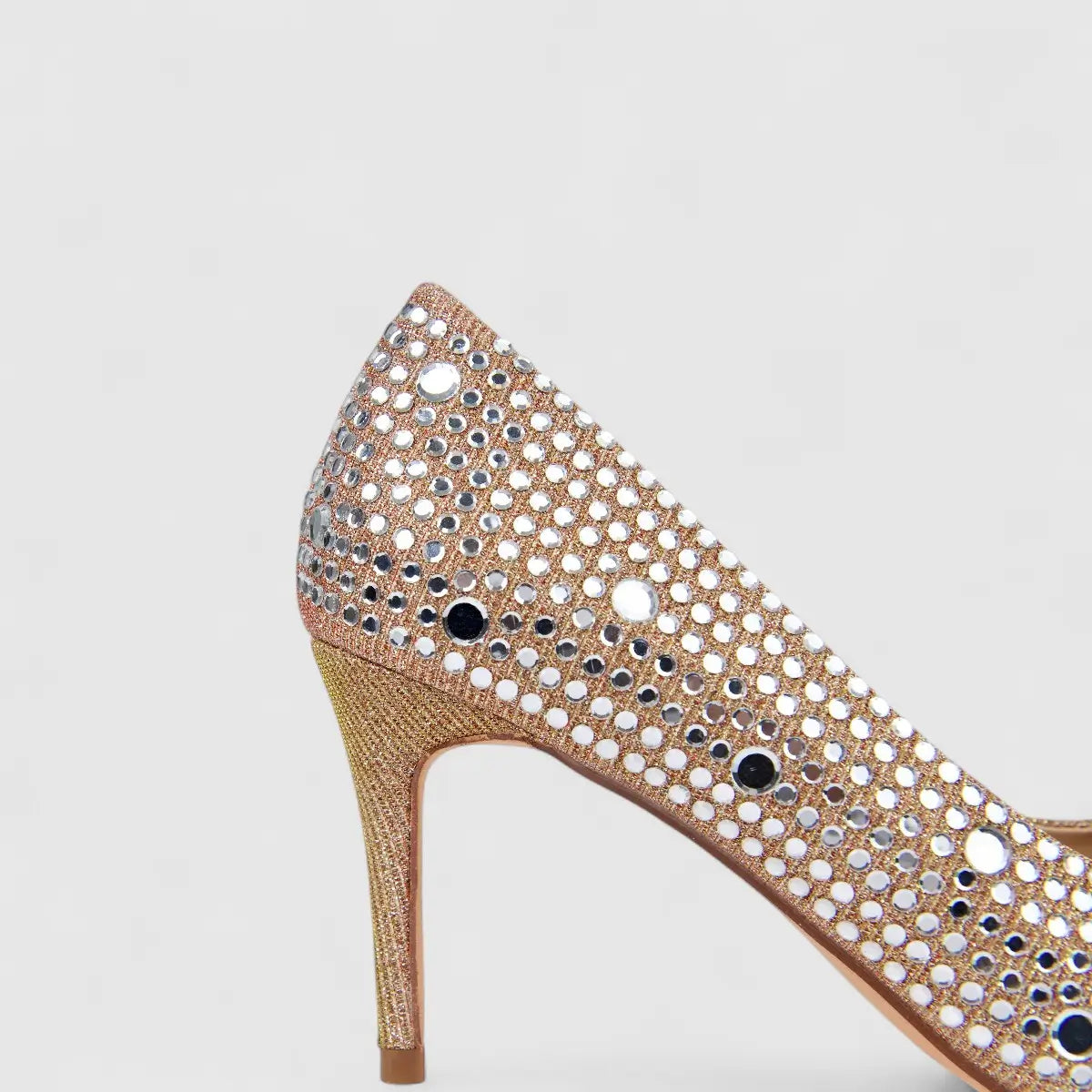 Bulbul Ladies Evening Court Shoe Gold HAR088
