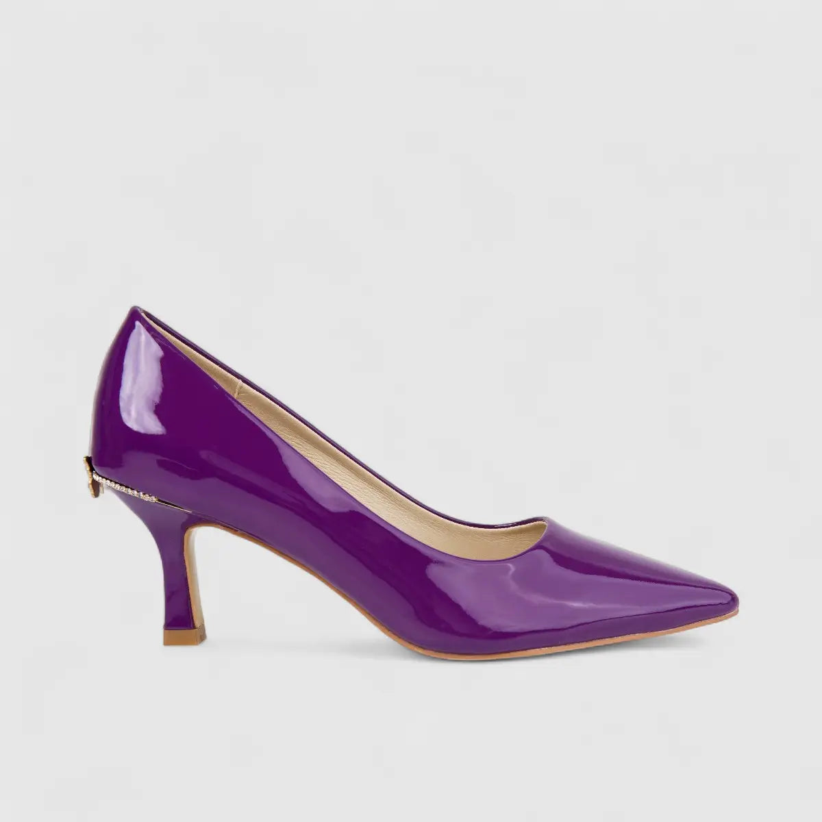 Bulbul Ladies Evening Court Shoe Purple HAR083