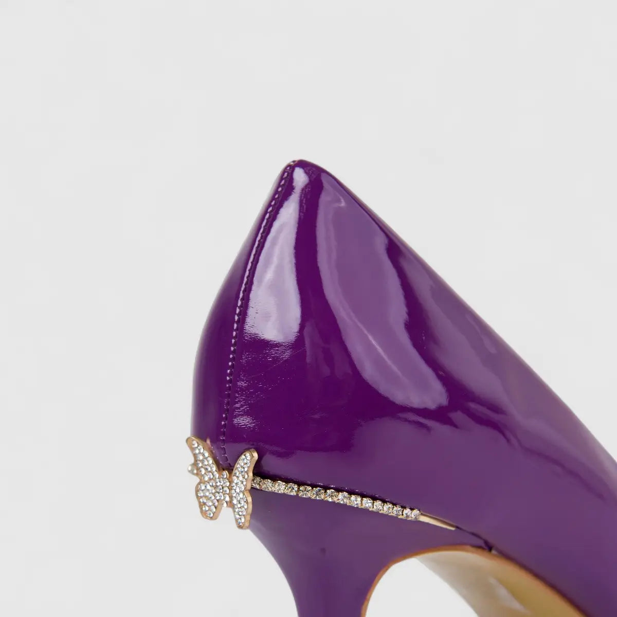 Bulbul Ladies Evening Court Shoe Purple HAR083