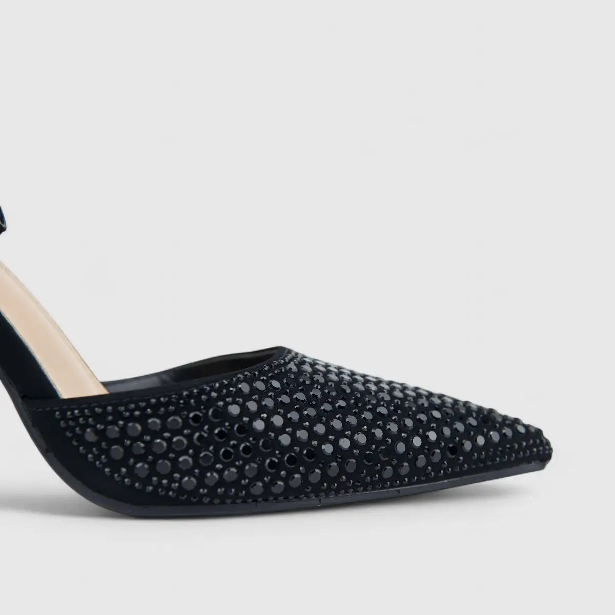 Bulbul Ladies Evening Court With Ankle Strap LU024 Black