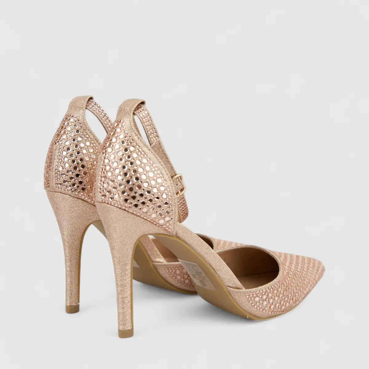 Bulbul Ladies Evening Court With Ankle Strap LU024 Champagne