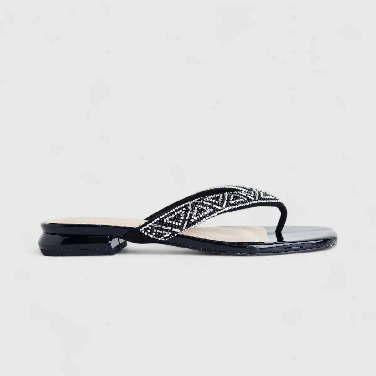 Bulbul Ladies Evening Sandal Black HAR060