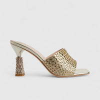 Bulbul Ladies Evening Sandal Gold HAR065