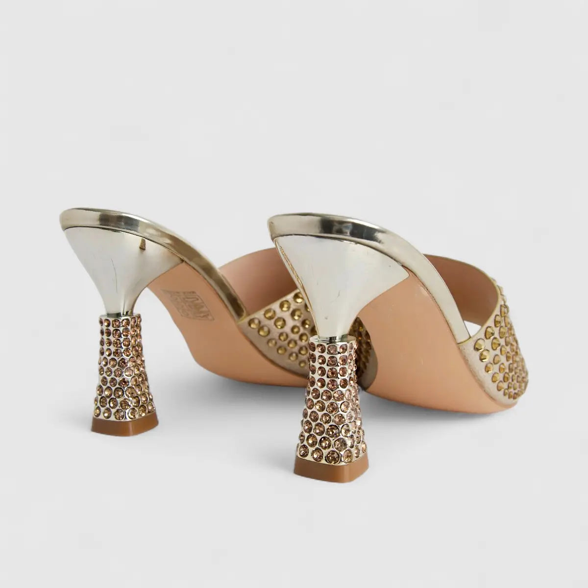 Bulbul Ladies Evening Sandal Gold HAR065