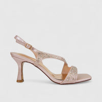 Bulbul Ladies Evening Slingback Sandal Rose gold HAR092