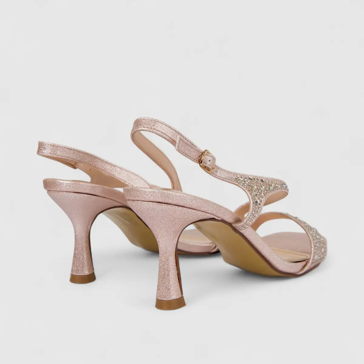 Bulbul Ladies Evening Slingback Sandal Rose gold HAR092