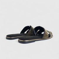 Bulbul Ladies Evening Slide Black HAR053