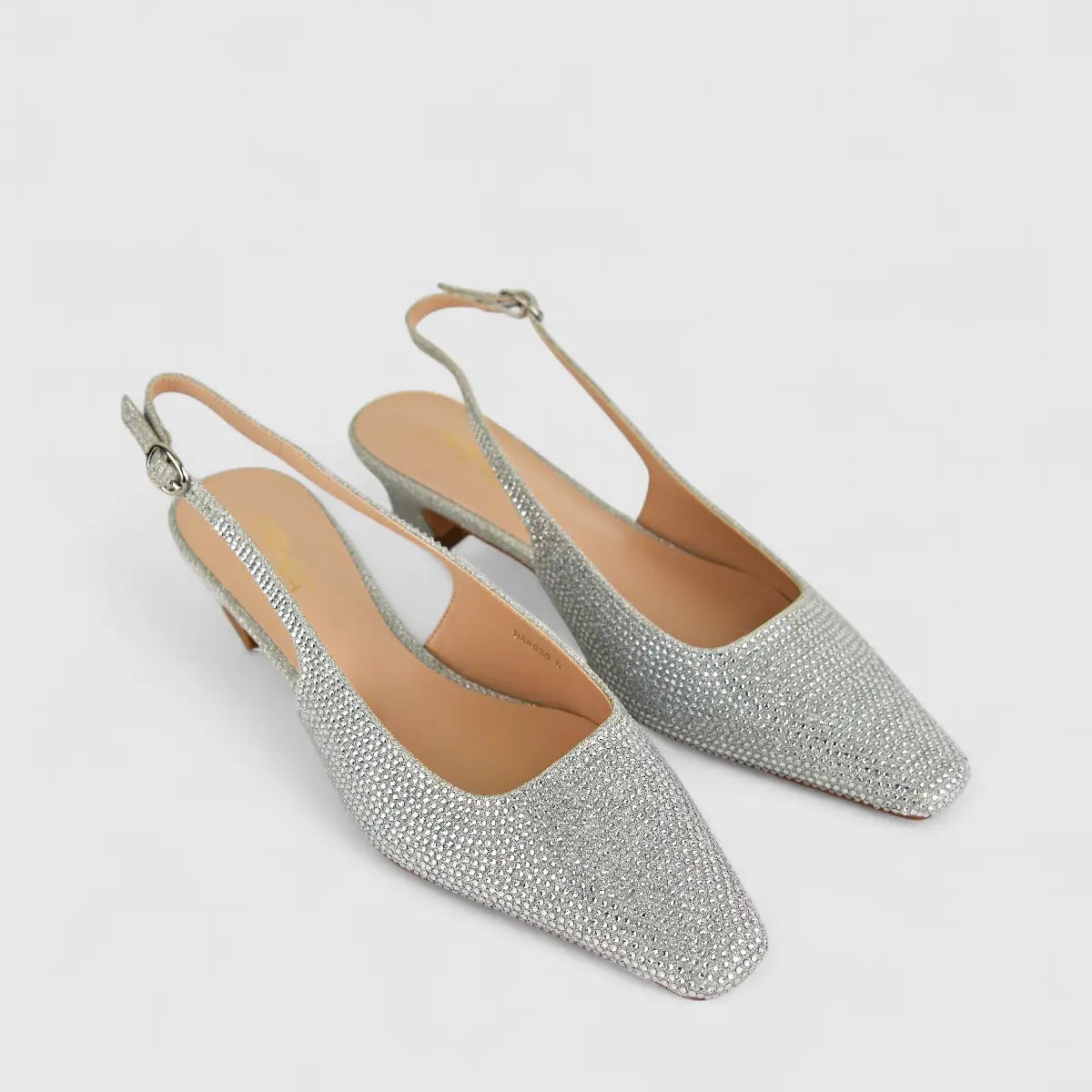 Bulbul Ladies Evening Sling Back HAR030 Silver