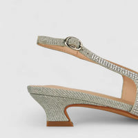 Bulbul Ladies Evening Sling Back HAR030 Silver