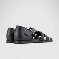 Bulbul Ladies Fisherman  Sandal CAR-001 Black