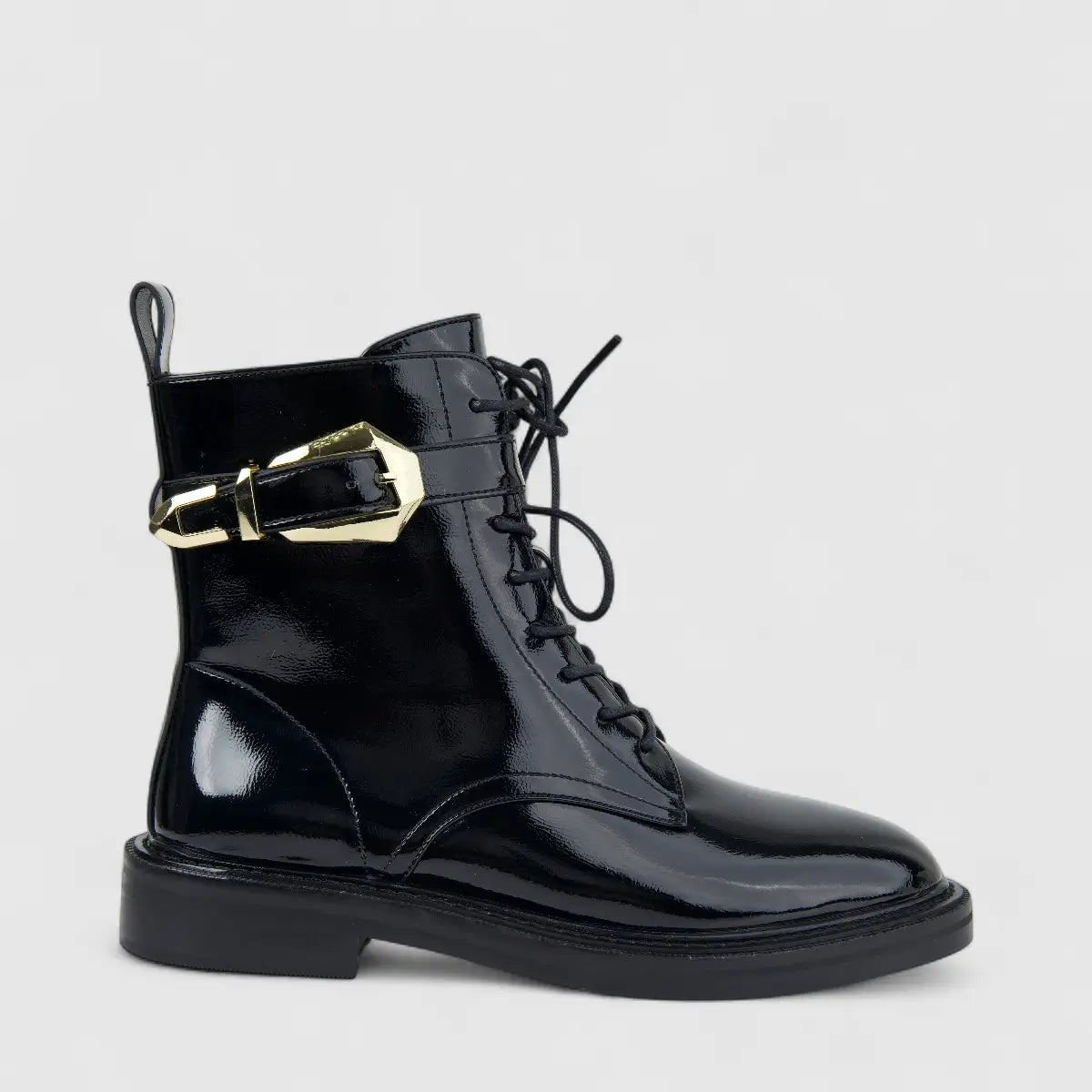 Bulbul Ladies Lace Up Ankle Boot Black CAR26-1