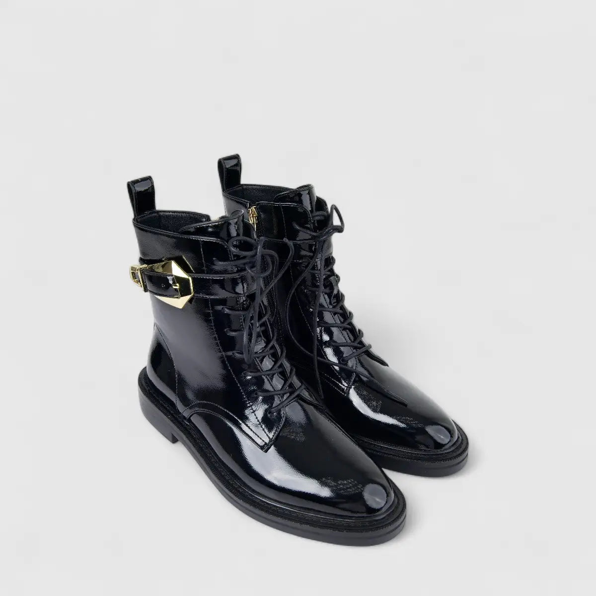 Bulbul Ladies Lace Up Ankle Boot Black CAR26-1