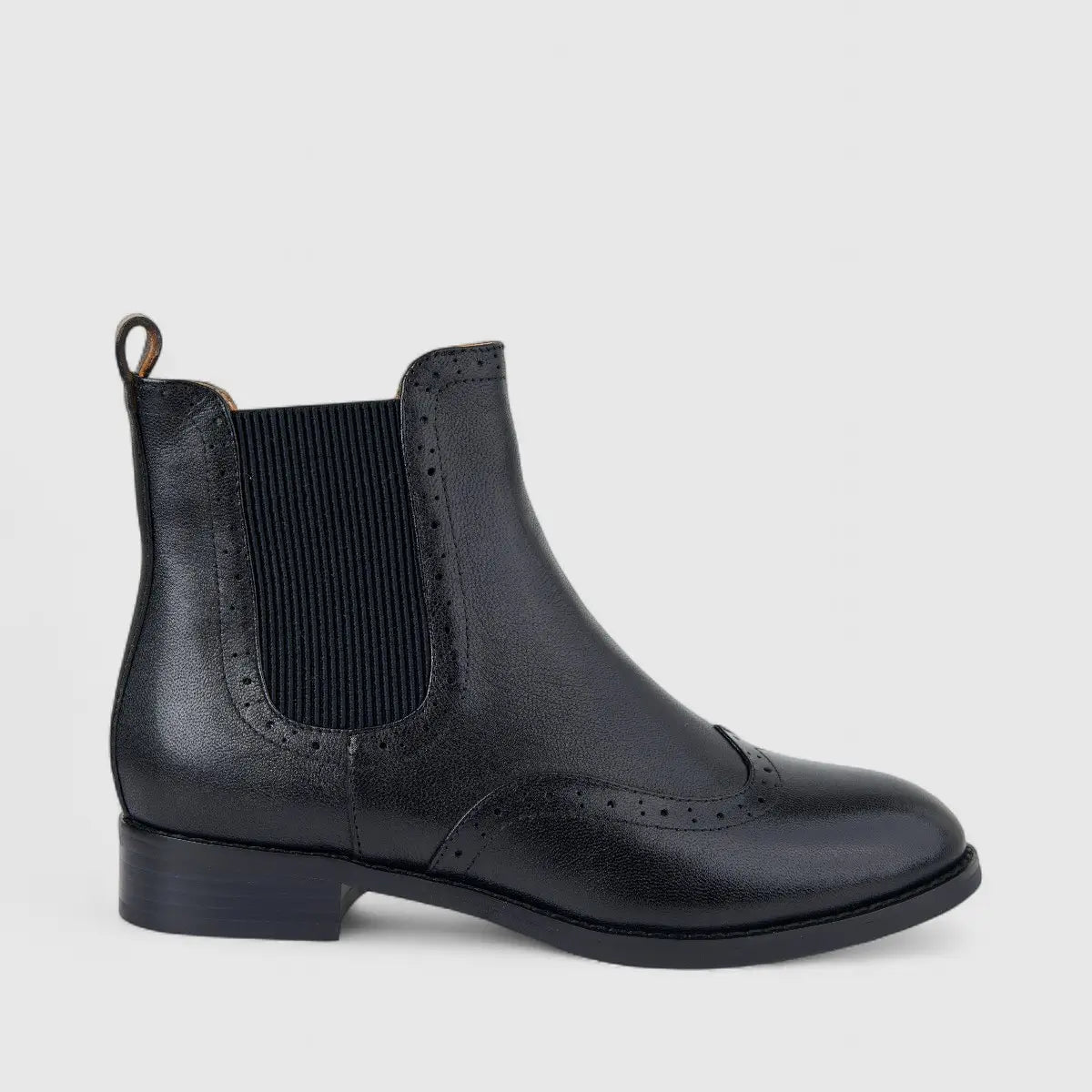 Bulbul Ladies Leather Chelsea Boot Black LSF-06