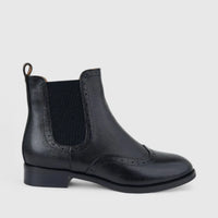 Bulbul Ladies Leather Chelsea Boot Black LSF-06