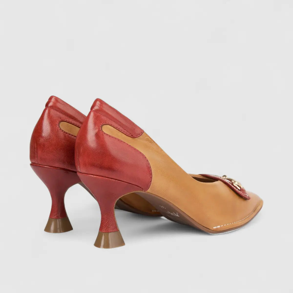 Bulbul Ladies Leather Court Shoe Brown LSF-12