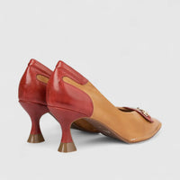Bulbul Ladies Leather Court Shoe Brown LSF-12
