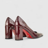 Bulbul Ladies Leather Court Shoe LAR-09 Maroon
