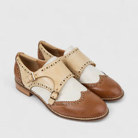 Bulbul Ladies Leather Double Monk Loafer Multi LSF-01